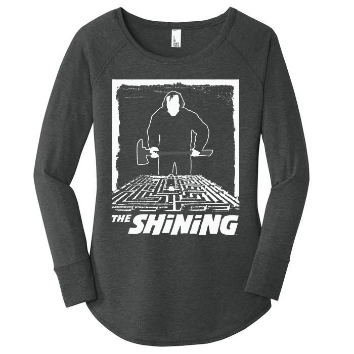 The Shining Maze White Women's Perfect Tri Tunic Long Sleeve Shirt