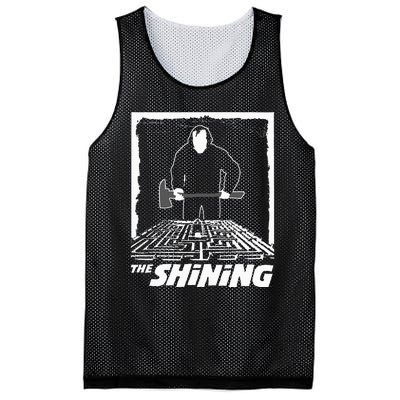 The Shining Maze White Mesh Reversible Basketball Jersey Tank