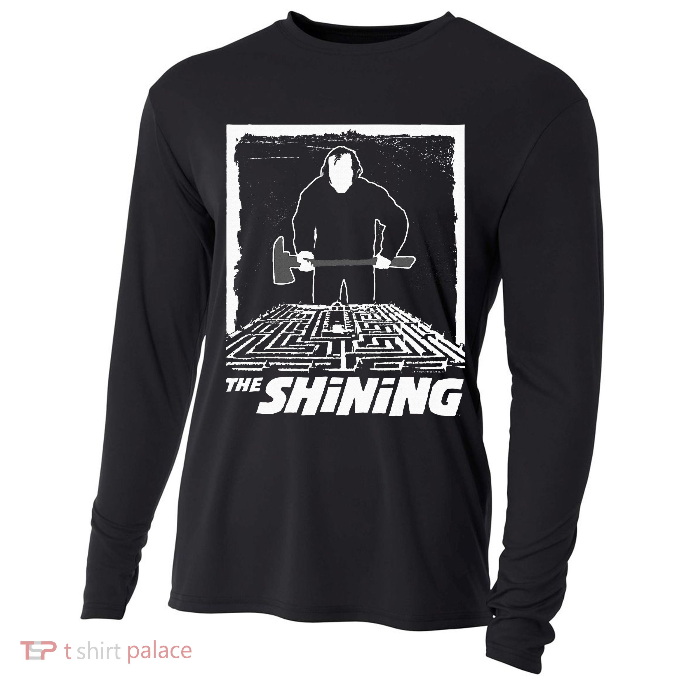 The Shining Maze White Cooling Performance Long Sleeve Crew