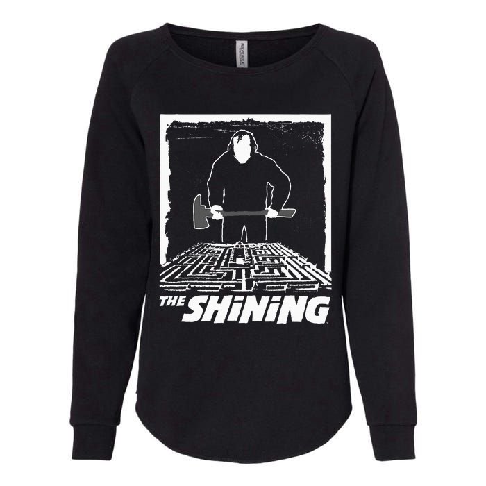 The Shining Maze White Womens California Wash Sweatshirt