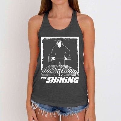 The Shining Maze White Women's Knotted Racerback Tank