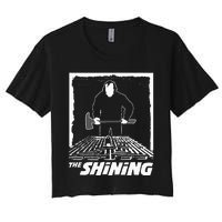 The Shining Maze White Women's Crop Top Tee