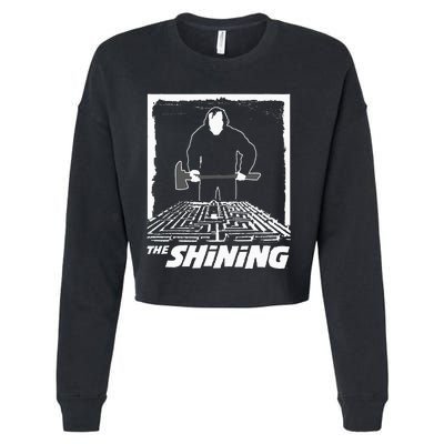 The Shining Maze White Cropped Pullover Crew