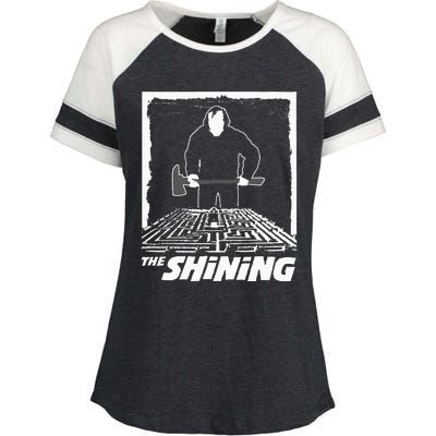 The Shining Maze White Enza Ladies Jersey Colorblock Tee