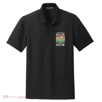 They See Me Rollin They Hatin Vintage Dice Dry Zone Grid Polo