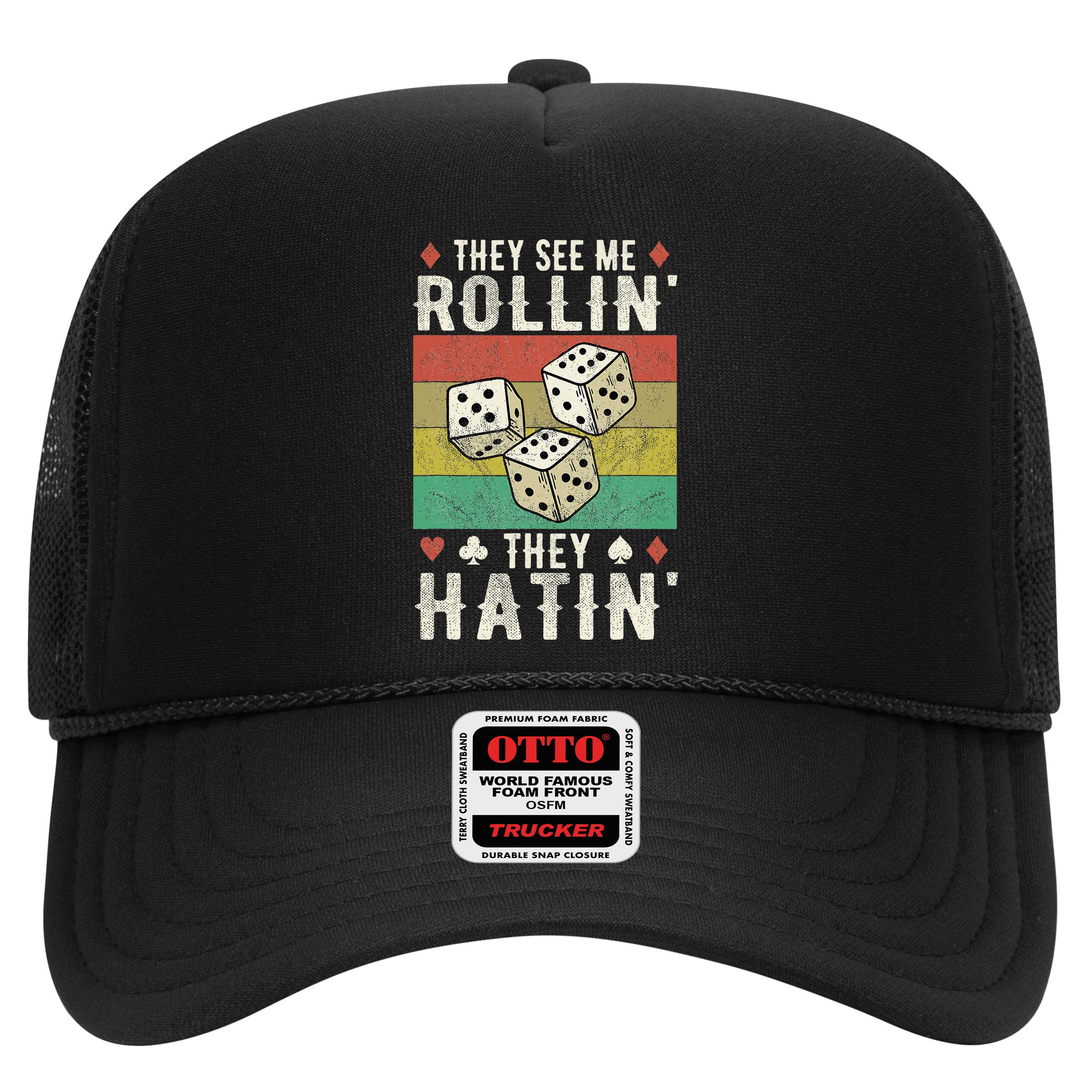 They See Me Rollin They Hatin Vintage Dice Hat