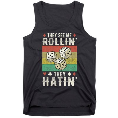 They See Me Rollin They Hatin Vintage Dice Tank Top