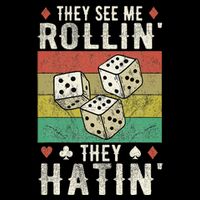 They See Me Rollin They Hatin Vintage Dice Visor