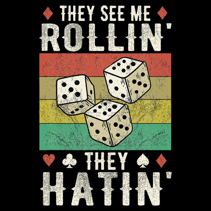 They See Me Rollin They Hatin Vintage Dice Visor