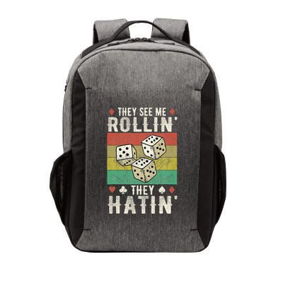 They See Me Rollin They Hatin Vintage Dice Vector Backpack