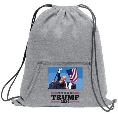 Trump Shooting Mugshot Trumpshirt Shot Sweatshirt Cinch Pack Bag