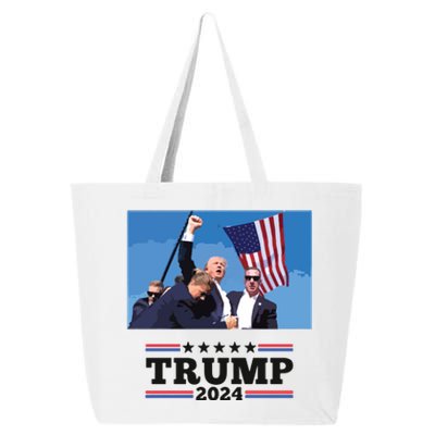 Trump Shooting Mugshot Trumpshirt Shot 25L Jumbo Tote