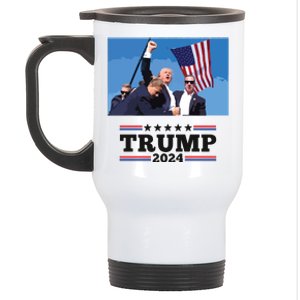 Trump Shooting Mugshot Trumpshirt Shot Stainless Steel Travel Mug