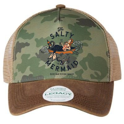 The Salty Mermaid Dive Bar &Amp; Fish Shack Legacy Tie Dye Trucker Hat