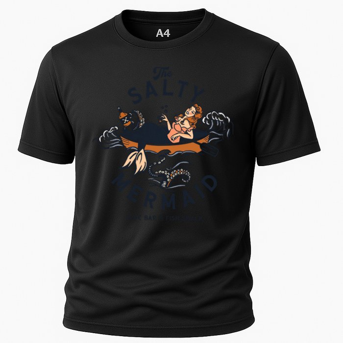 The Salty Mermaid Dive Bar &Amp; Fish Shack Cooling Performance Crew T-Shirt