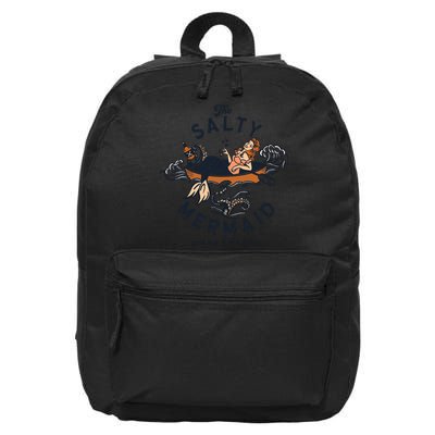 The Salty Mermaid Dive Bar &Amp; Fish Shack 16 in Basic Backpack
