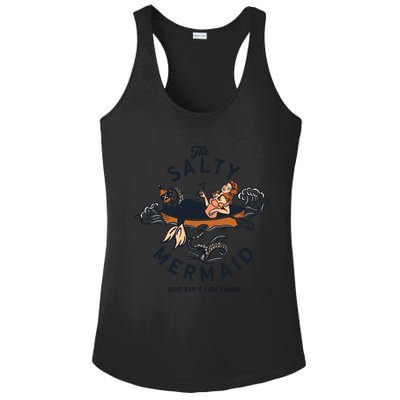 The Salty Mermaid Dive Bar &Amp; Fish Shack Ladies PosiCharge Competitor Racerback Tank