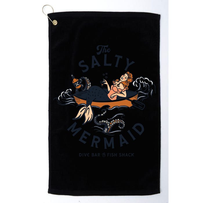 The Salty Mermaid Dive Bar &Amp; Fish Shack Golf Towel