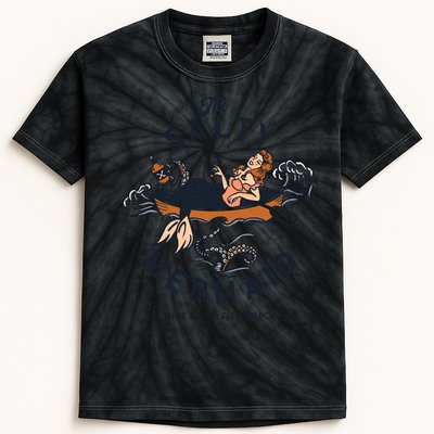 The Salty Mermaid Dive Bar &Amp; Fish Shack Kids Tie-Dye T-Shirt