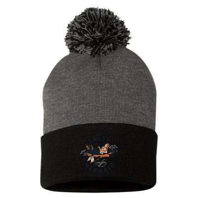 The Salty Mermaid Dive Bar &Amp; Fish Shack Pom Pom 12in Knit Beanie