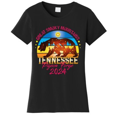 Tennessee Smoky Mountains Family Vacation 2024 Pigeon Forge Women's T-Shirt