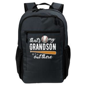 That S My Grandson Out There Gift Wo Baseball Grandma T Daily Commute Backpack