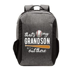 That S My Grandson Out There Gift Wo Baseball Grandma T Vector Backpack