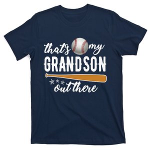 That S My Grandson Out There Gift Wo Baseball Grandma T T-Shirt