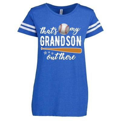 That S My Grandson Out There Gift Wo Baseball Grandma T Enza Ladies Jersey Football T-Shirt