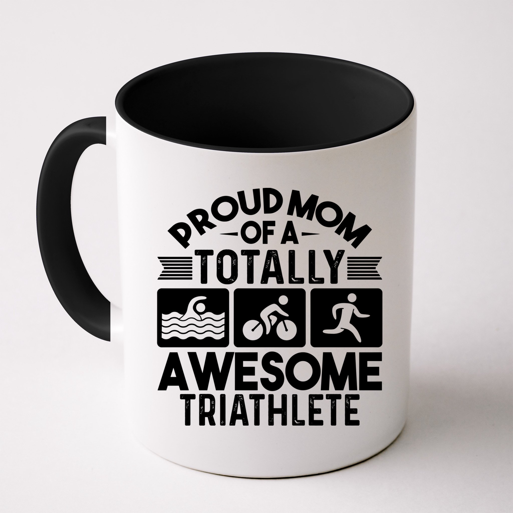 Triathlete Supporter Mom Gift Triathlon Run Swim Bike Cycle Gift Mug
