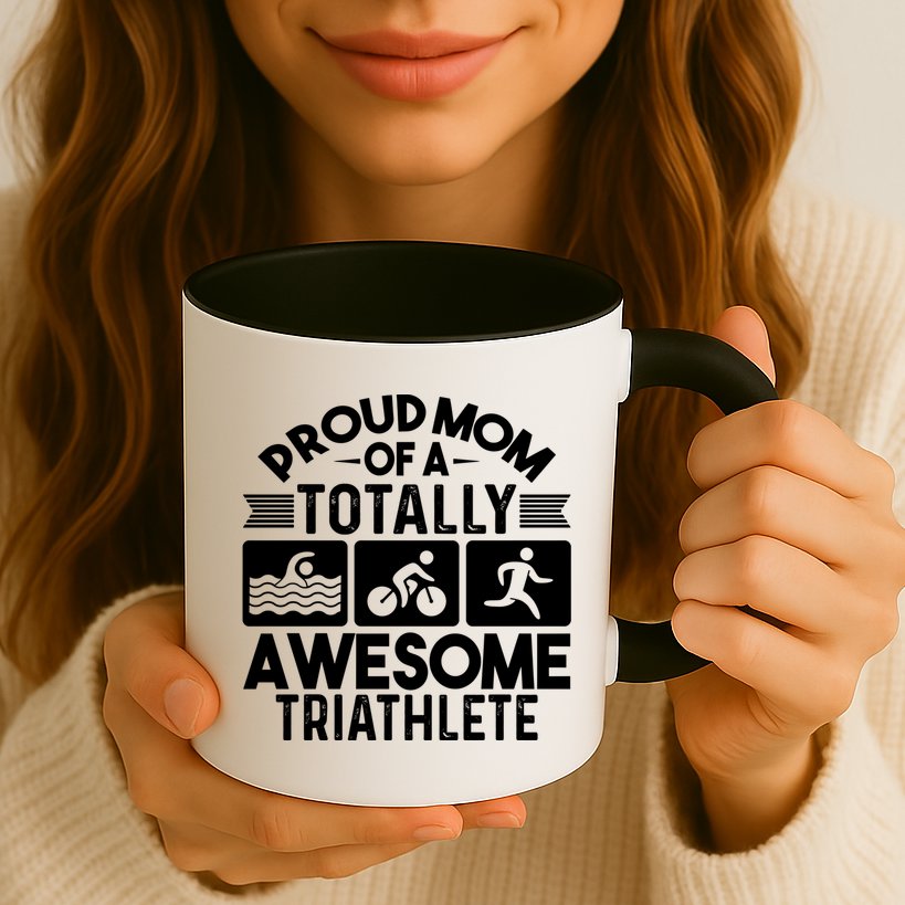 Triathlete Supporter Mom Gift Triathlon Run Swim Bike Cycle Gift Mug