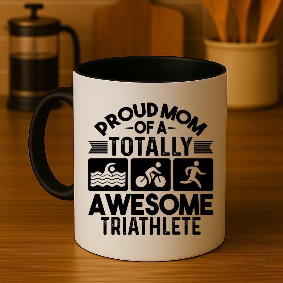 Triathlete Supporter Mom Gift Triathlon Run Swim Bike Cycle Gift Mug