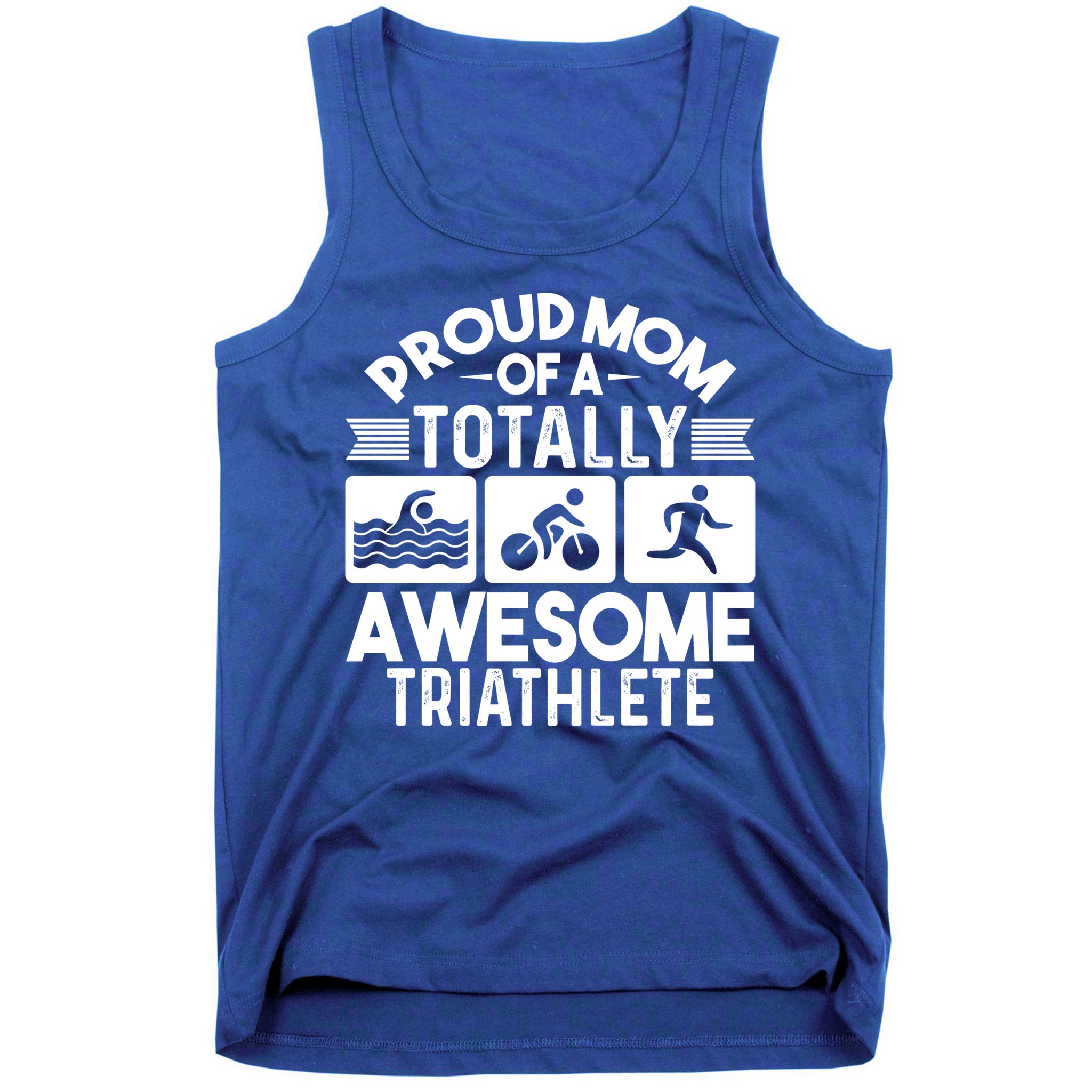 Triathlete Supporter Mom Gift Triathlon Run Swim Bike Cycle Gift Tank Top