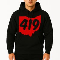 Toledo Sandusky Mansfield 419 Area Code Ohio Hoodie