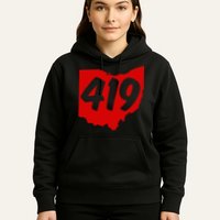 Toledo Sandusky Mansfield 419 Area Code Ohio Hoodie