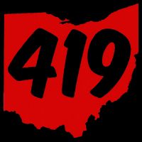 Toledo Sandusky Mansfield 419 Area Code Ohio Sweatshirt