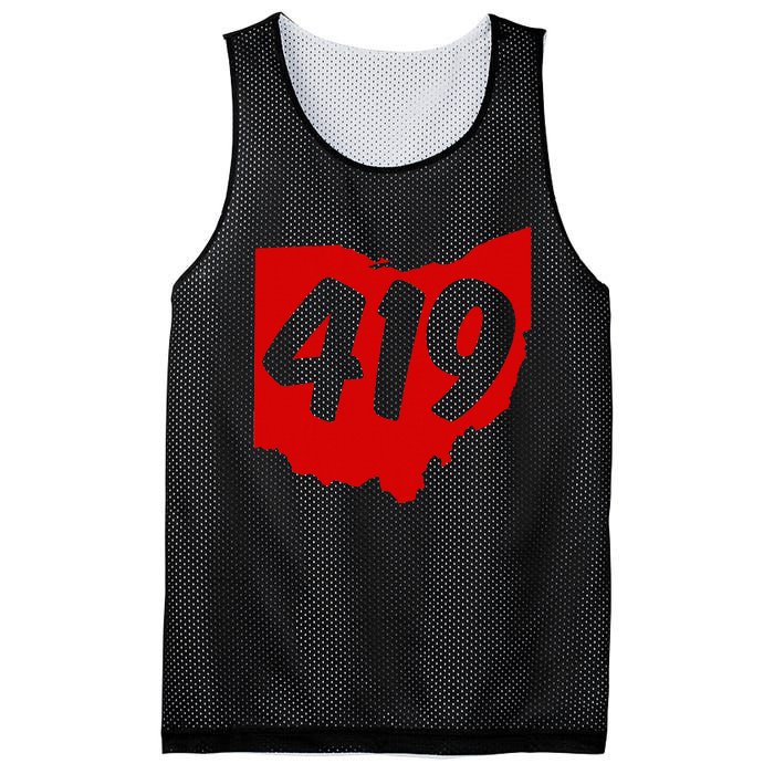 Toledo Sandusky Mansfield 419 Area Code Ohio Mesh Reversible Basketball Jersey Tank