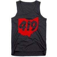 Toledo Sandusky Mansfield 419 Area Code Ohio Tank Top