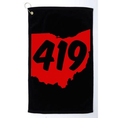 Toledo Sandusky Mansfield 419 Area Code Ohio Golf Towel