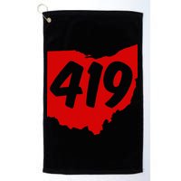 Toledo Sandusky Mansfield 419 Area Code Ohio Golf Towel