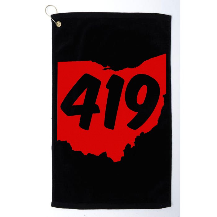 Toledo Sandusky Mansfield 419 Area Code Ohio Golf Towel