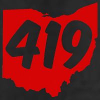 Toledo Sandusky Mansfield 419 Area Code Ohio Golf Towel