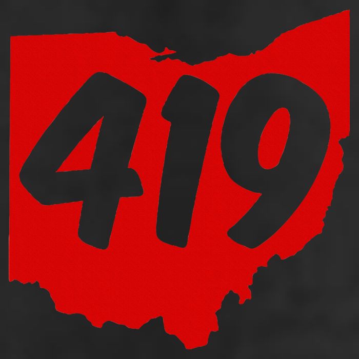 Toledo Sandusky Mansfield 419 Area Code Ohio Golf Towel