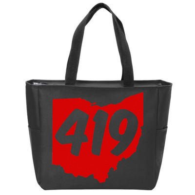 Toledo Sandusky Mansfield 419 Area Code Ohio Zip Tote Bag