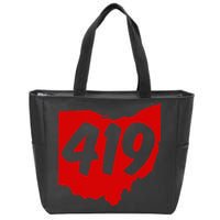 Toledo Sandusky Mansfield 419 Area Code Ohio Zip Tote Bag
