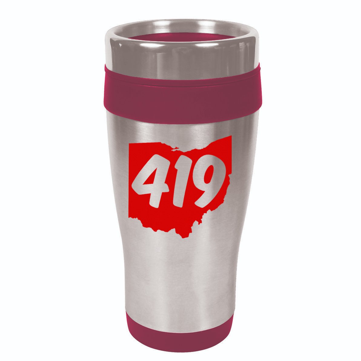 Toledo Sandusky Mansfield 419 Area Code Ohio 16oz Travel Tumbler