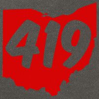 Toledo Sandusky Mansfield 419 Area Code Ohio Cotton Canvas Backpack