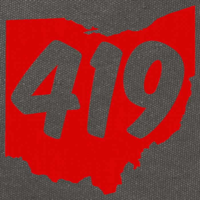 Toledo Sandusky Mansfield 419 Area Code Ohio Cotton Canvas Backpack