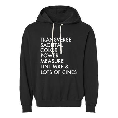 Transverse Sagittal Measure Sonographer Ultrasound Tech Garment-Dyed Fleece Hoodie