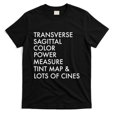 Transverse Sagittal Measure Sonographer Ultrasound Tech T-Shirt
